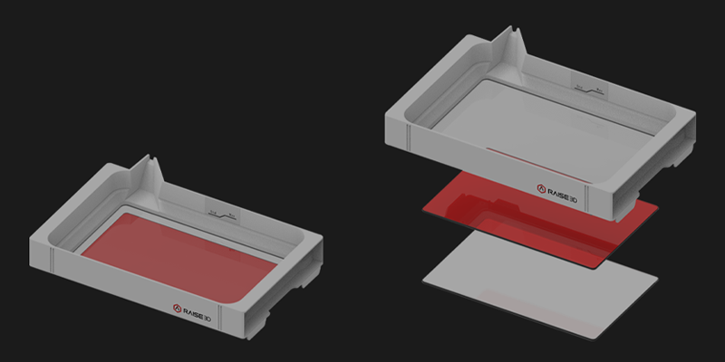 Le design du bac de résine DF2