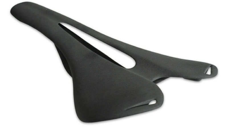 Selle de vélo imprimée avec poudre SLS PA11.