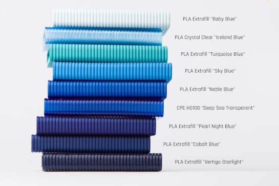 Color range of PLA Premium and CPE and its RAL and Pantone equivalence